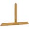 Ekena Millwork Portland Rough Sawn Timber Gable Bracket, Western Red Cedar, 96"W x 52"H x 2"D x 6"F, 13/12 Pitch GBW096X52X0206POR00RWR - alternate 4